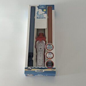 NEW dreamGear for Nintendo Wii Dual Glow Sabers Red Blue Attachments Light Up
